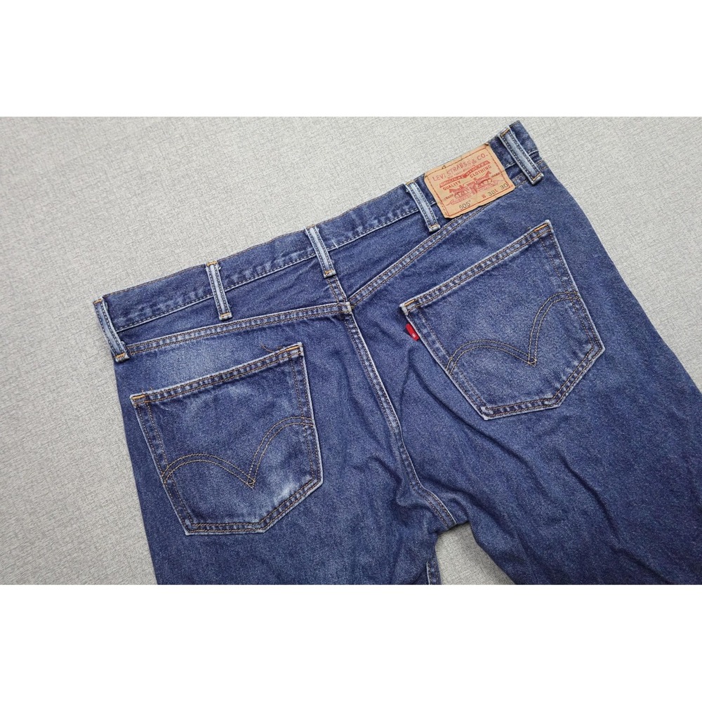Levi's 505 Straight Leg Jeans Mens 38x30 Blue Medium Wash Denim Pants Zip Fly